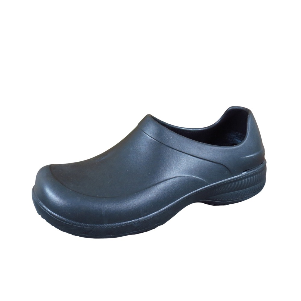 TredSafe Pepper Mens 10 Work Clogs Slip Resistant Service Shoes Black Synthetic